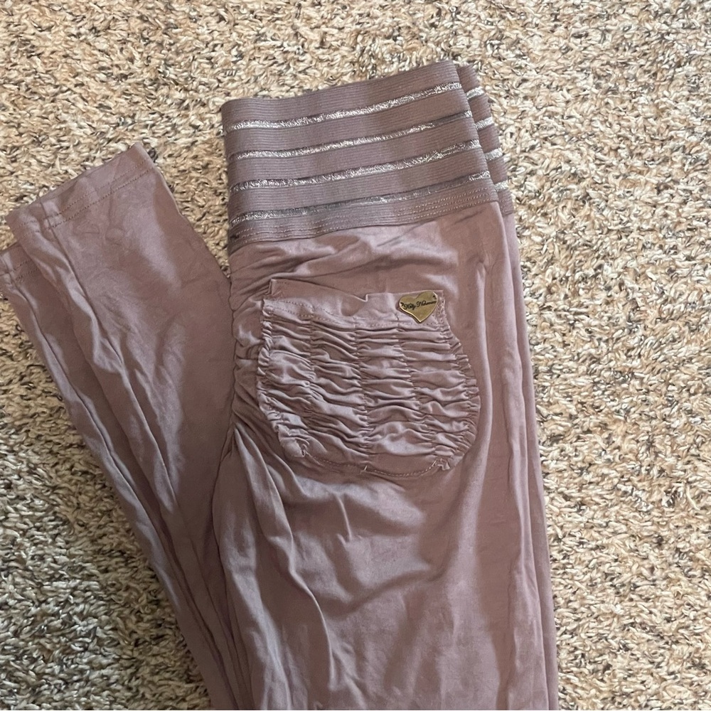 Cute Booty Lounge mauve scrunch butt leggings size medium